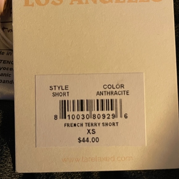 LA RELAXED Shorts.  "Soft on skin and souls". Size XS. Color: Anthracite (Dark G - Picture 7 of 7